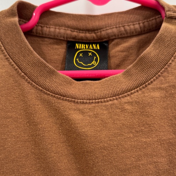 NIRVANA Kids Brown Short Sleeve Tee - Picture 2 of 4
